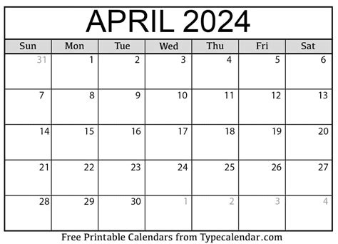 free april 2024 calendar to print|free downloadable april 2024 calendar.